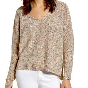 Cupcakes & Cashmere Gardner Multi Speckled Sweater